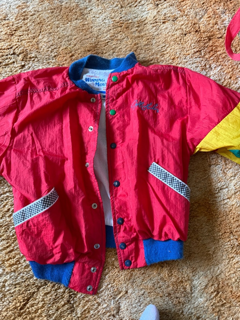 Jeff Gordon vintage DuPont  NASCAR racing kids jacket